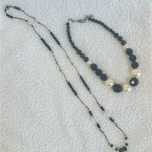 Elegant Black and Gold Women's Necklace Set